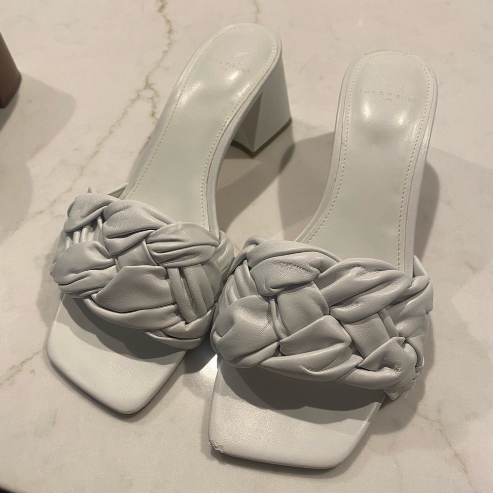 Marc fisher white sandal